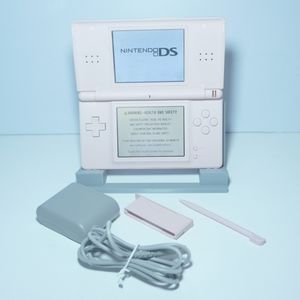 Nintendo DS Lite Soft Cherry Blossoms Pink Handheld System with Charger & Stylus